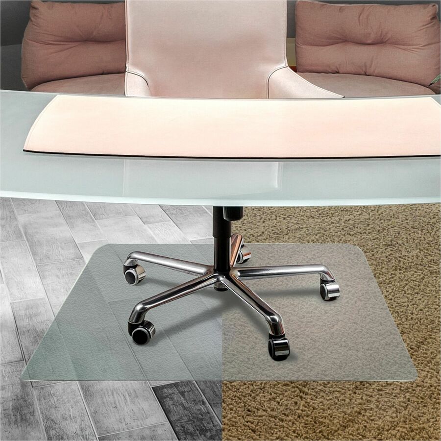 Cleartex Ultimat Anti-Slip Chair Mat for Hard Floors, 35 x 47, Clear, Sold as 1 Each - 5