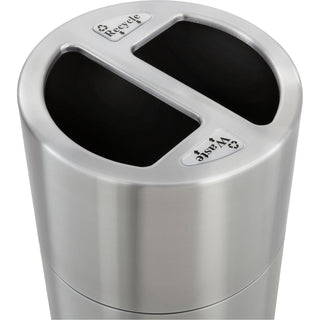 safco-dual-recycling-receptacle-30-gal-capacity-325-height-x-175-diameter-aluminum-stainless-steel-1-each_saf9931ss - 5
