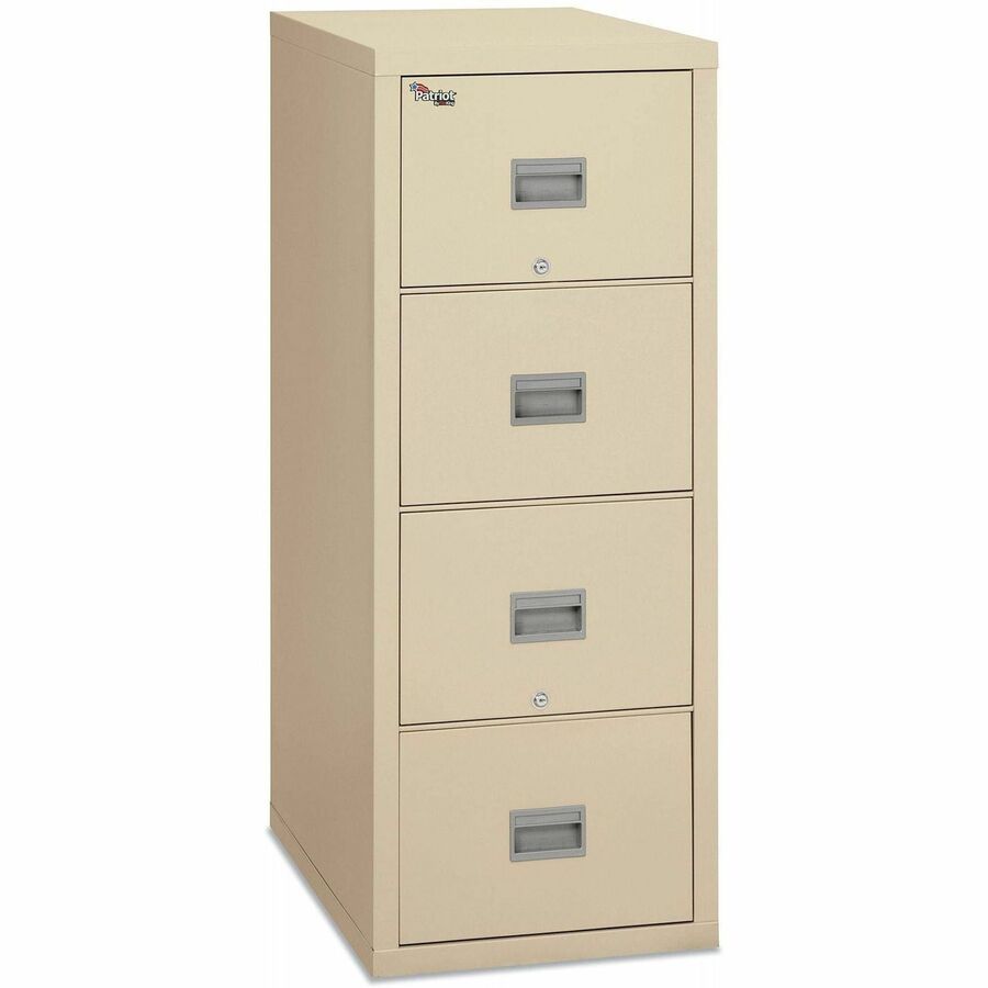 Patriot by FireKing Insulated Fire File, 1-Hour Fire Protection, 2 Legal/Letter File Drawers, Parchment, 17.75 x 25 x 27.75