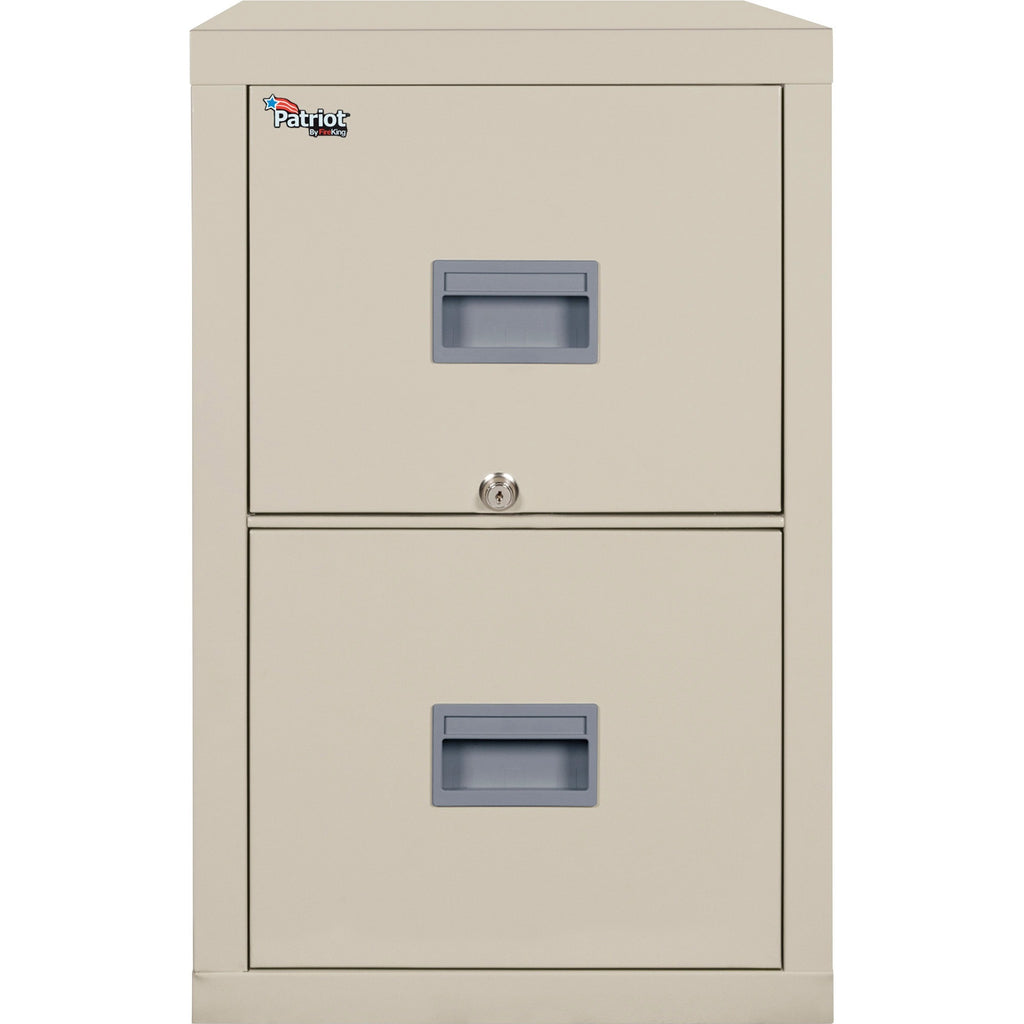 Patriot by FireKing Insulated Fire File, 1-Hour Fire Protection, 2 Legal/Letter File Drawers, Parchment, 17.75 x 25 x 27.75