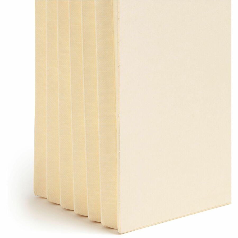 Manila End Tab TUFF Pockets, 5.25" Expansion, Letter Size, Manila, 10/Box