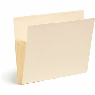 Manila End Tab TUFF Pockets, 5.25" Expansion, Letter Size, Manila, 10/Box