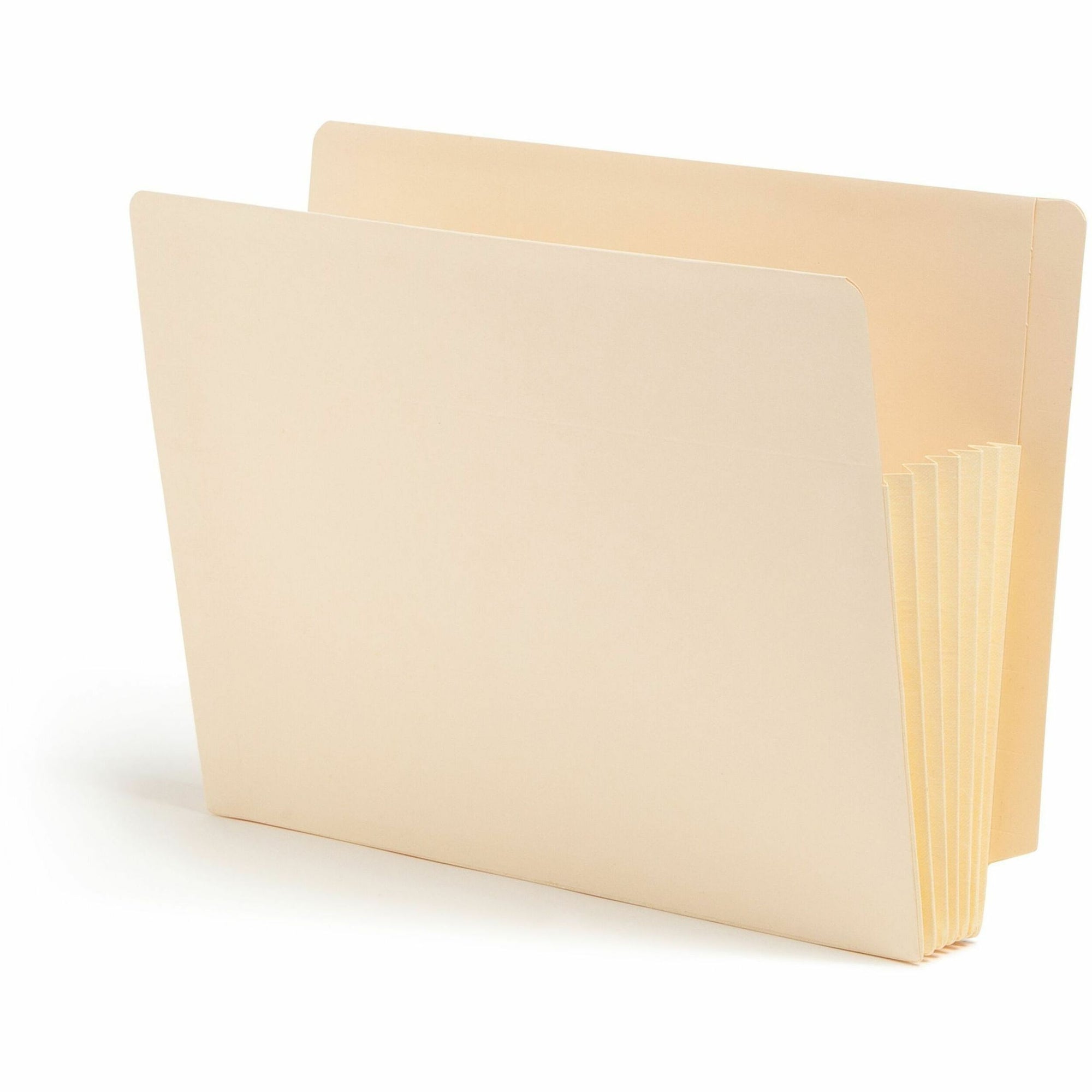 Manila End Tab TUFF Pockets, 5.25" Expansion, Letter Size, Manila, 10/Box
