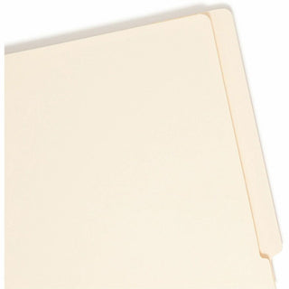 Fastener Folder with Divider, 0.75" Expansion, 1 Divider, 4 Fasteners, Letter Size, Manila Exterior, 50/Box