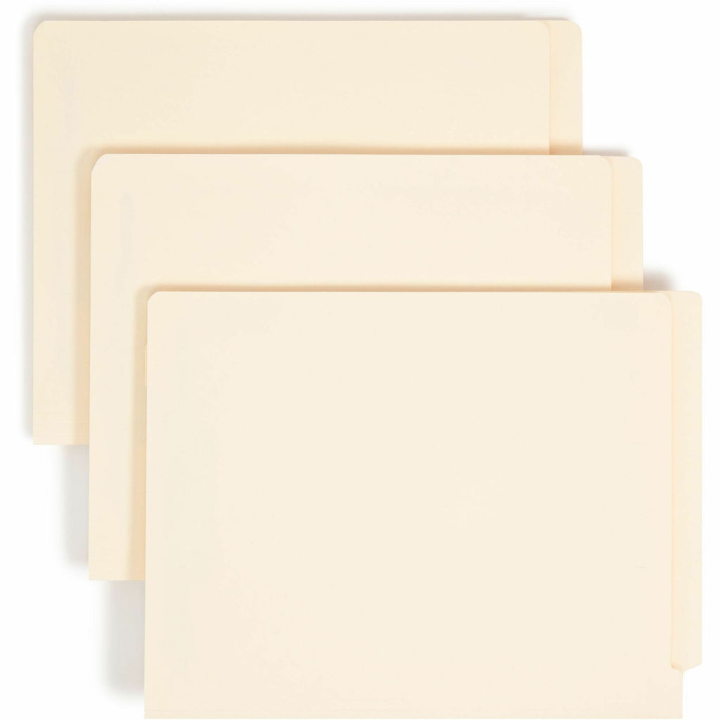Fastener Folder with Divider, 0.75" Expansion, 1 Divider, 4 Fasteners, Letter Size, Manila Exterior, 50/Box
