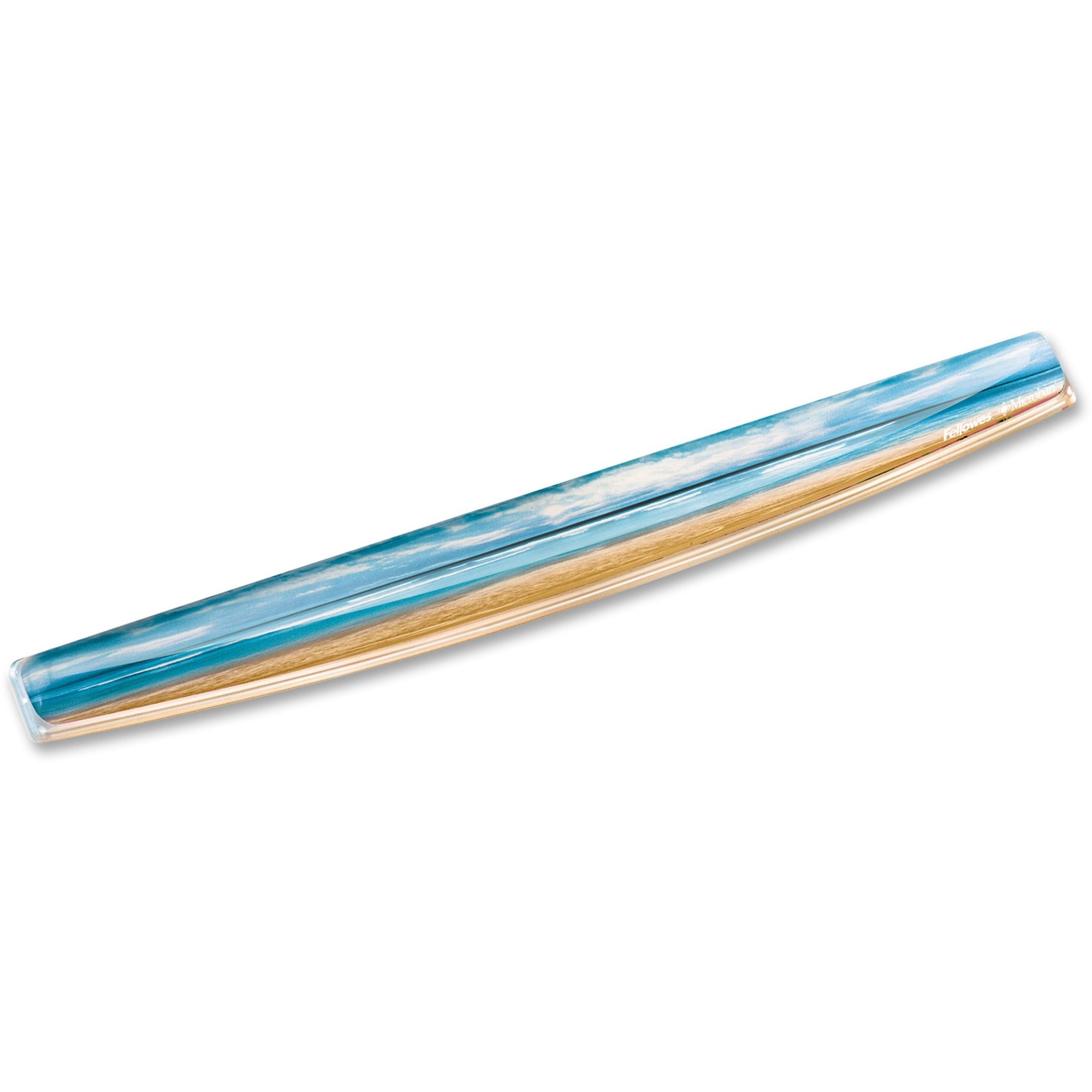 Photo Gel Keyboard Wrist Rest with Microban Protection, 18.56 x 2.31, Sandy Beach Design