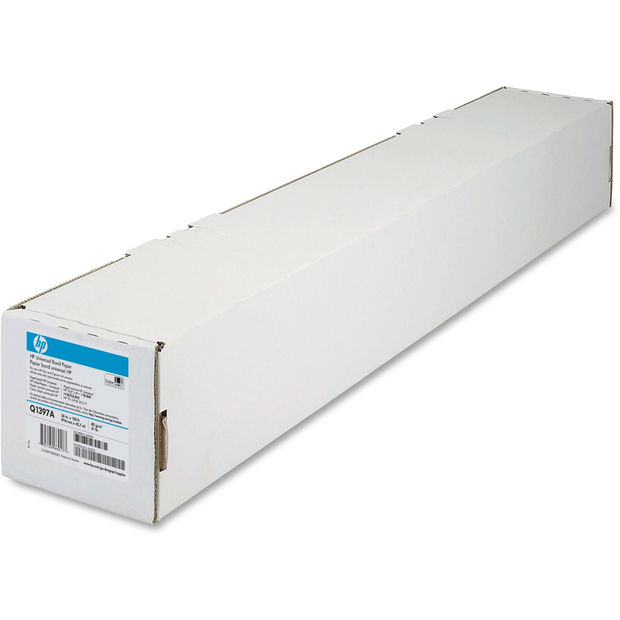 DesignJet Large Format Paper for Inkjet Prints, 4.2 mil, 36" x 150 ft, White