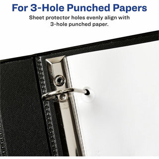 Top-Load Poly Three-Hole Sheet Protectors, Non-Glare, Letter, 50/Box