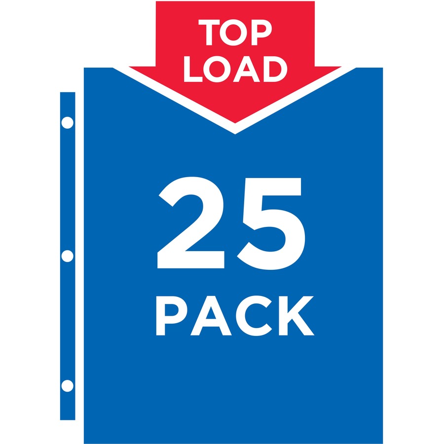 Top-Load Polypropylene Sheet Protector, Heavy, Legal, Diamond Clear, 25/Pack