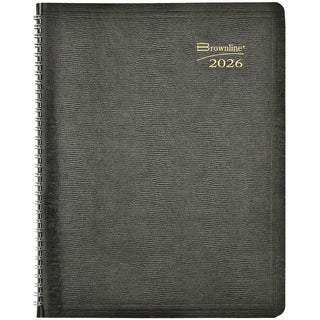 Essential Collection 14-Month Ruled Monthly Planner, 11 x 8.5, Black Cover, 14-Month (Dec to Jan): 2023 to 2025