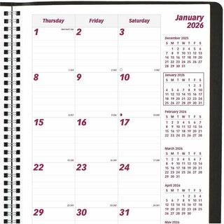 Essential Collection 14-Month Ruled Monthly Planner, 11 x 8.5, Black Cover, 14-Month (Dec to Jan): 2023 to 2025