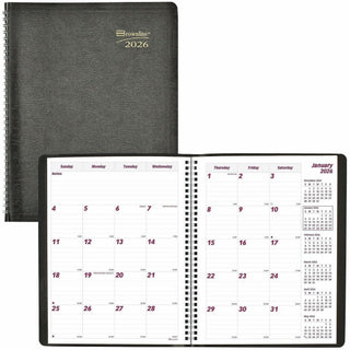 Essential Collection 14-Month Ruled Monthly Planner, 11 x 8.5, Black Cover, 14-Month (Dec to Jan): 2023 to 2025
