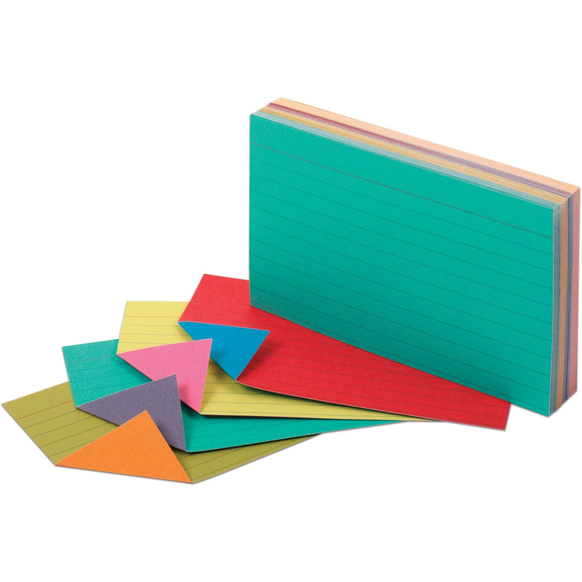 Extreme Index Cards, Ruled, 3 x 5, Assorted, 100/Pack