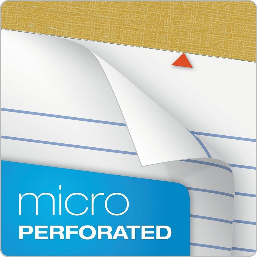 The Legal Pad" Plus Ruled Perforated Pads with 40 pt. Back, Narrow Rule, 50 White 5 x 8 Sheets, Dozen