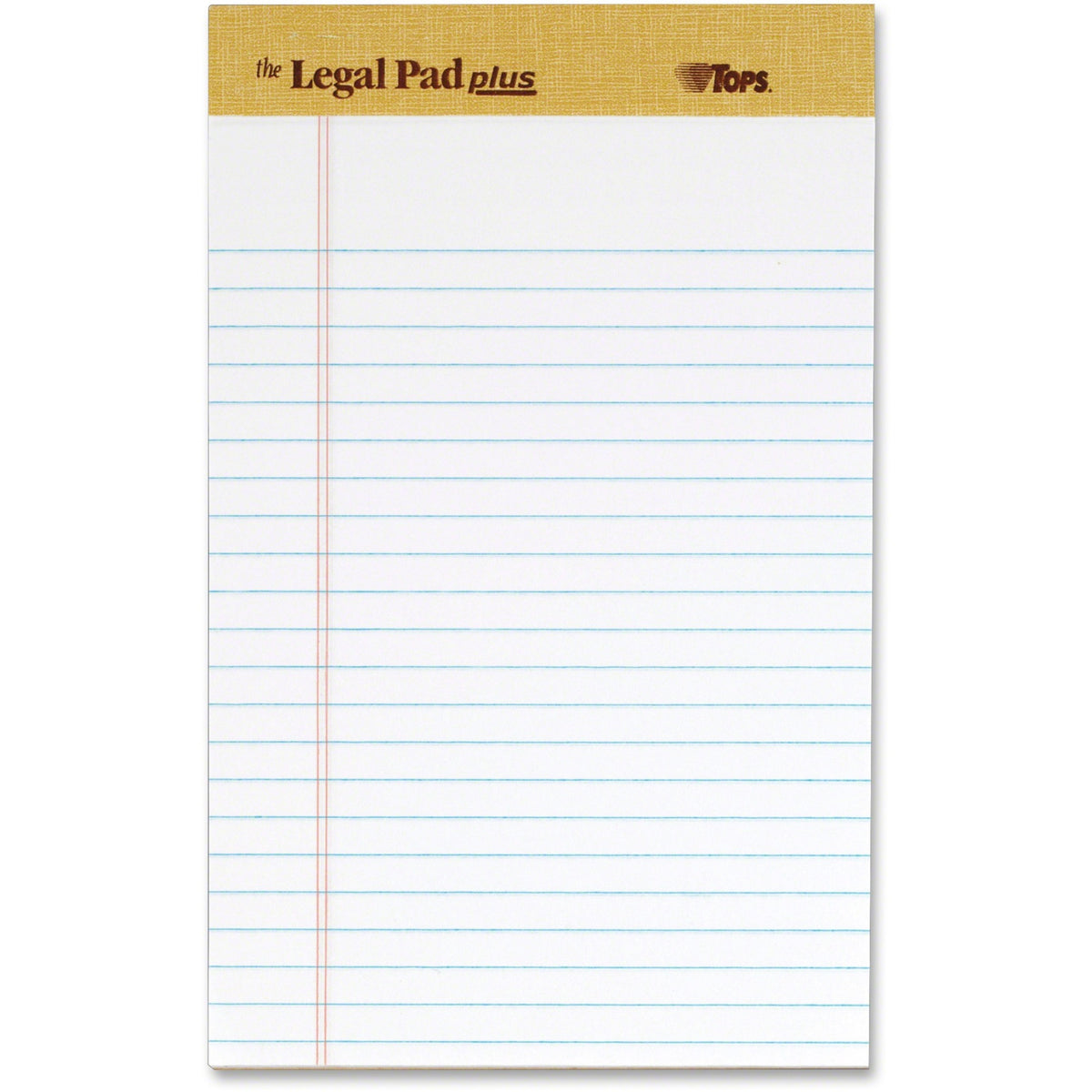 The Legal Pad" Plus Ruled Perforated Pads with 40 pt. Back, Narrow Rule, 50 White 5 x 8 Sheets, Dozen