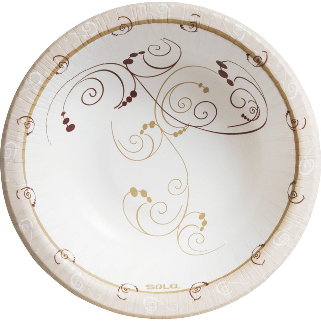 Symphony Paper Dinnerware, ProPlanet Seal, Heavyweight Bowl, 12 oz, Tan, 125/Pack, 8 Packs/Carton