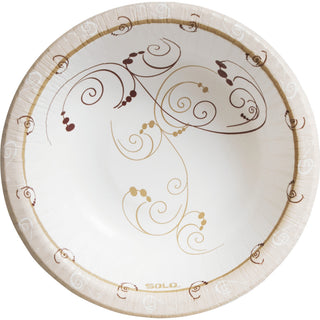 Symphony Paper Dinnerware, ProPlanet Seal, Heavyweight Bowl, 12 oz, Tan, 125/Pack, 8 Packs/Carton