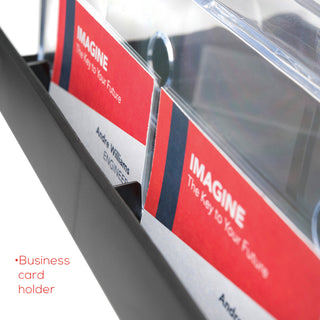 3-Tier Literature Holder, Leaflet Size, 11.25w x 6.94d x 13.31h, Black, Ships in 4-6 Business Days