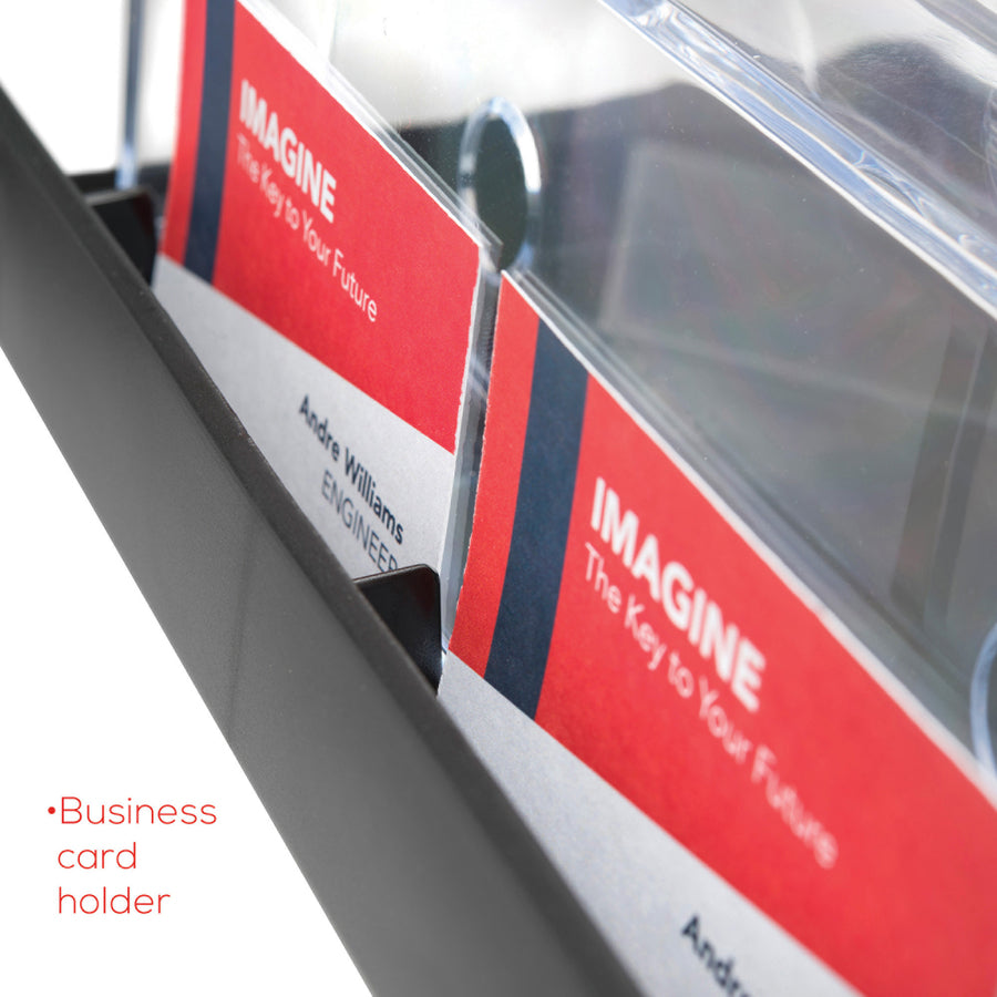 3-Tier Literature Holder, Leaflet Size, 11.25w x 6.94d x 13.31h, Black, Ships in 4-6 Business Days