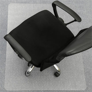 Lorell Low-pile Chairmat - Carpeted Floor - 60" Length x 46" Width x 0.112" Thickness - Rectangular - Vinyl - Clear - 1Each