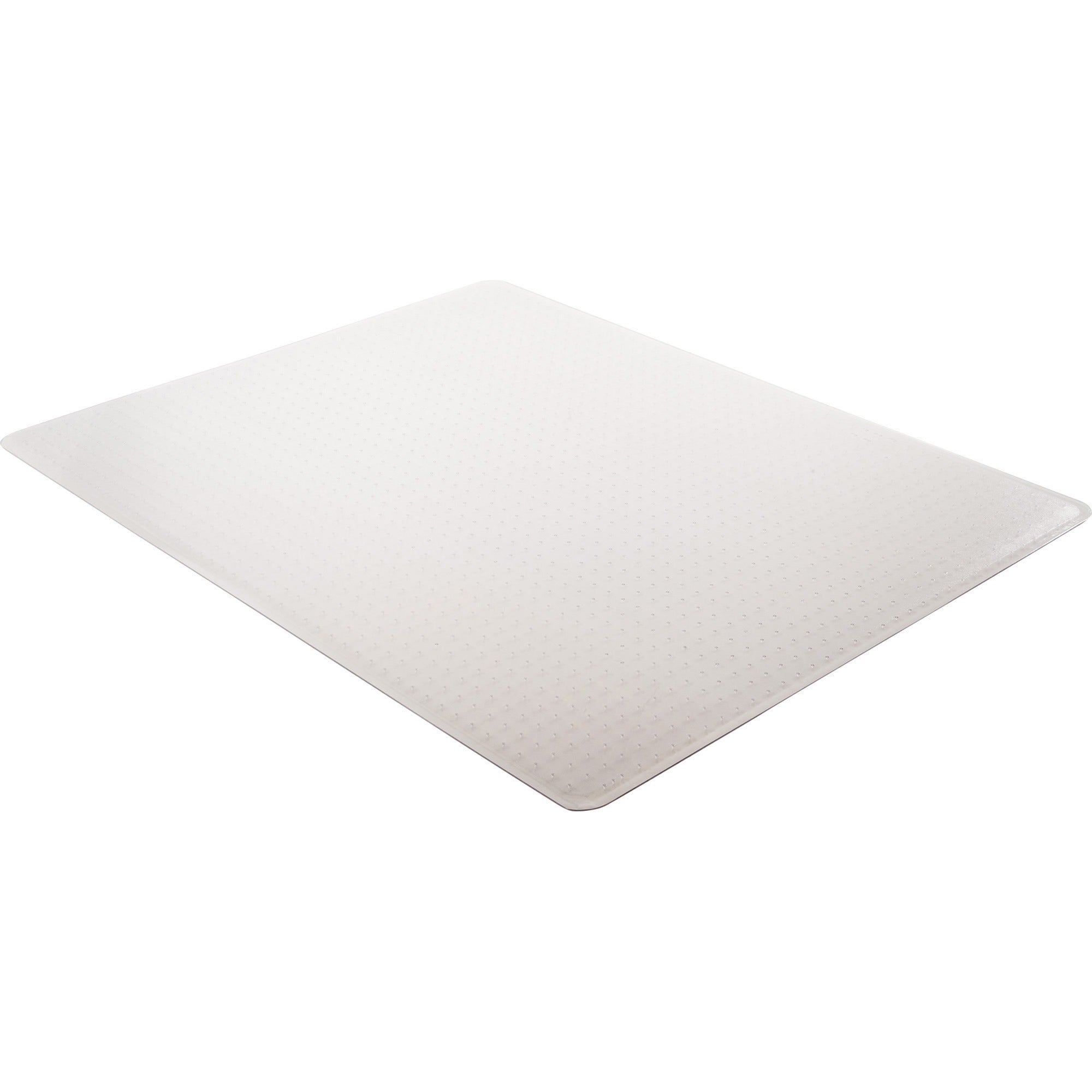 Lorell Low-pile Chairmat - Carpeted Floor - 60" Length x 46" Width x 0.112" Thickness - Rectangular - Vinyl - Clear - 1Each - 