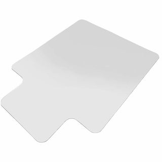 Lorell Nonstudded Wide Lip Chairmat - Tile Floor, Vinyl Floor, Hardwood Floor - 53" Length x 45" Width x 0.060" Thickness - Lip Size 12" Length x 25" Width - Vinyl - Clear - 1Each