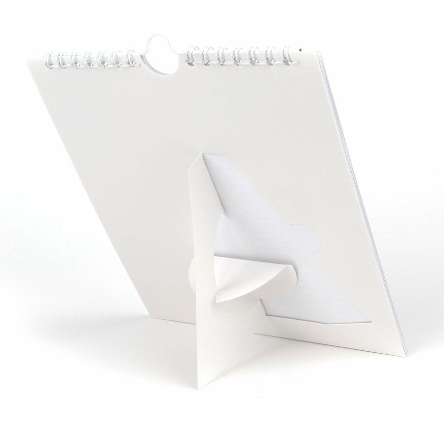 At-A-Glance Wall Calendar - Small Size - Julian Dates - Monthly - 12 Month - January 2024 - December 2024 - 1 Month Single Page Layout - 6 1/2" x 7 1/2" White Sheet - Wire Bound - Desk - White - Paper - Reference Calendar, Easel, Hanging Loop, Bleed
