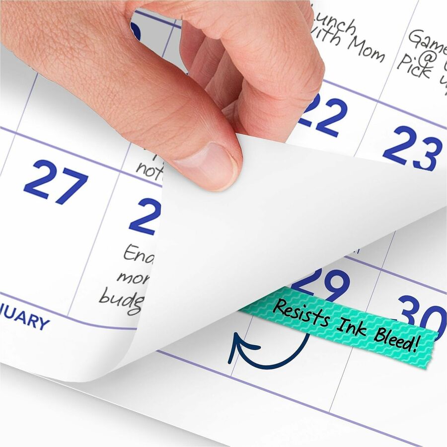 At-A-Glance Wall Calendar - Small Size - Julian Dates - Monthly - 12 Month - January 2024 - December 2024 - 1 Month Single Page Layout - 6 1/2" x 7 1/2" White Sheet - Wire Bound - Desk - White - Paper - Reference Calendar, Easel, Hanging Loop, Bleed