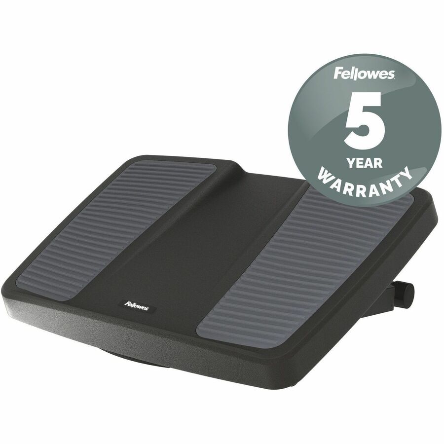 Ultimate Foot Support, HPS, 17.75w x 13.25d x 4 to 6.5h, Black/Gray