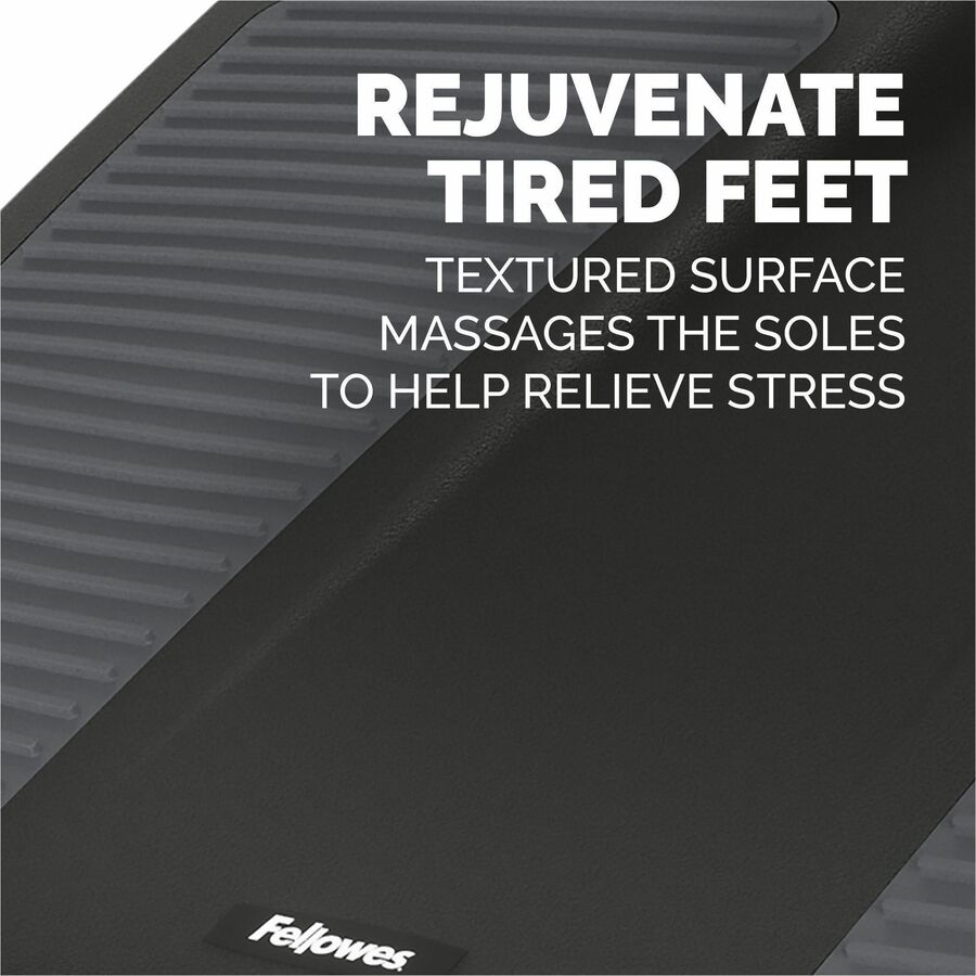 Ultimate Foot Support, HPS, 17.75w x 13.25d x 4 to 6.5h, Black/Gray