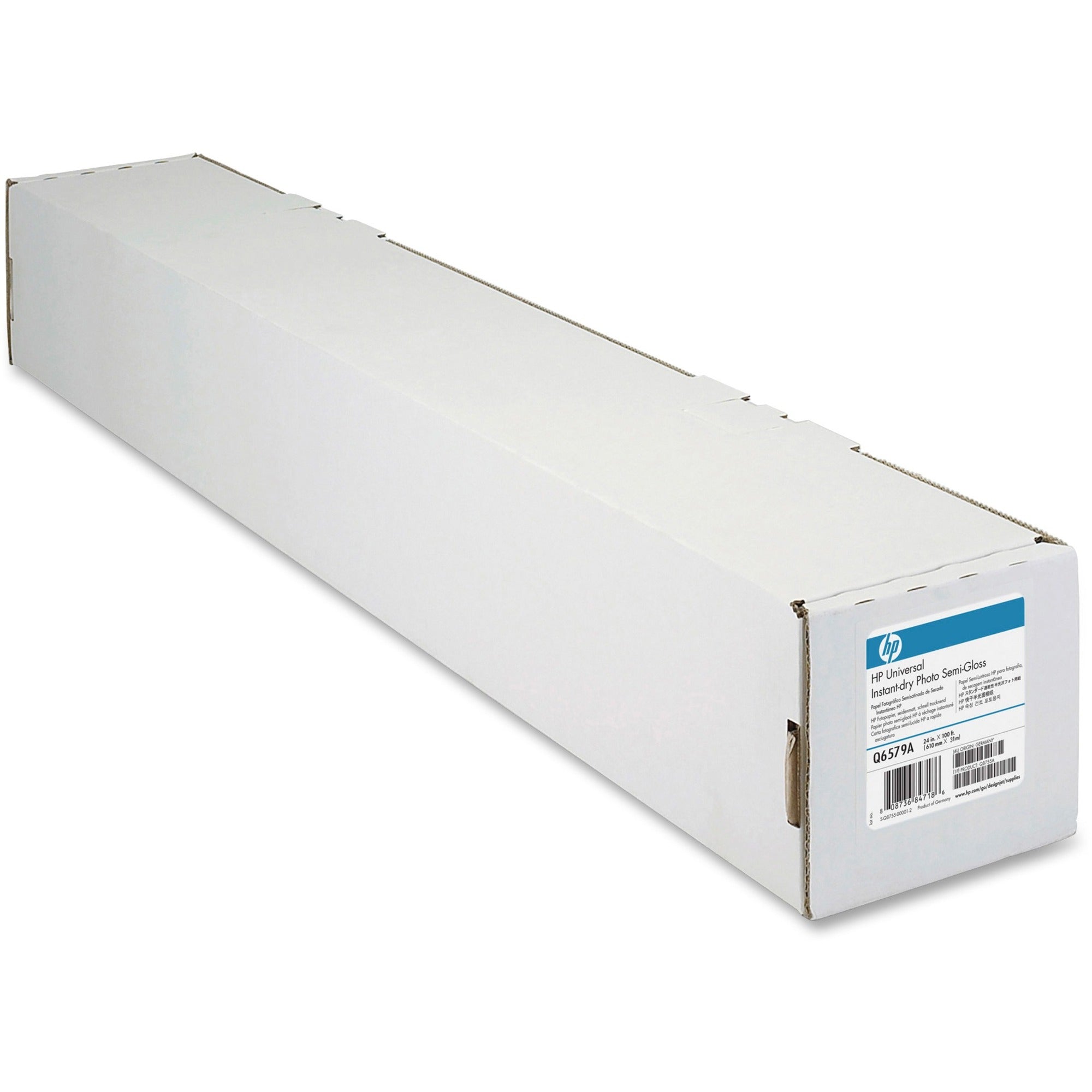 DesignJet Large Format Paper for Inkjet Prints, 7 mil, 24" x 100 ft, Satin White