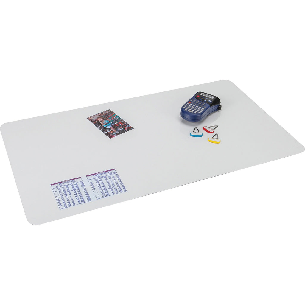 Artistic Krystal Antimicrobial Desk Pad - Rectangular - 36" Width x 20" Depth - Vinyl - Clear