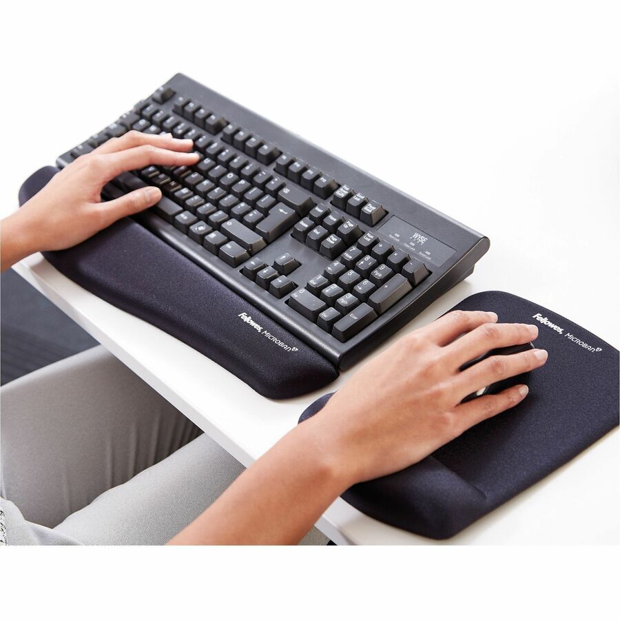 PlushTouch Keyboard Wrist Rest, 18.12 x 3.18, Black