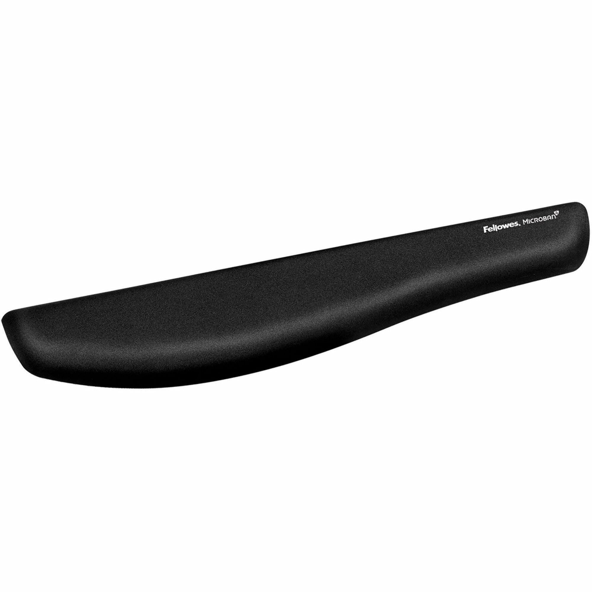 PlushTouch Keyboard Wrist Rest, 18.12 x 3.18, Black