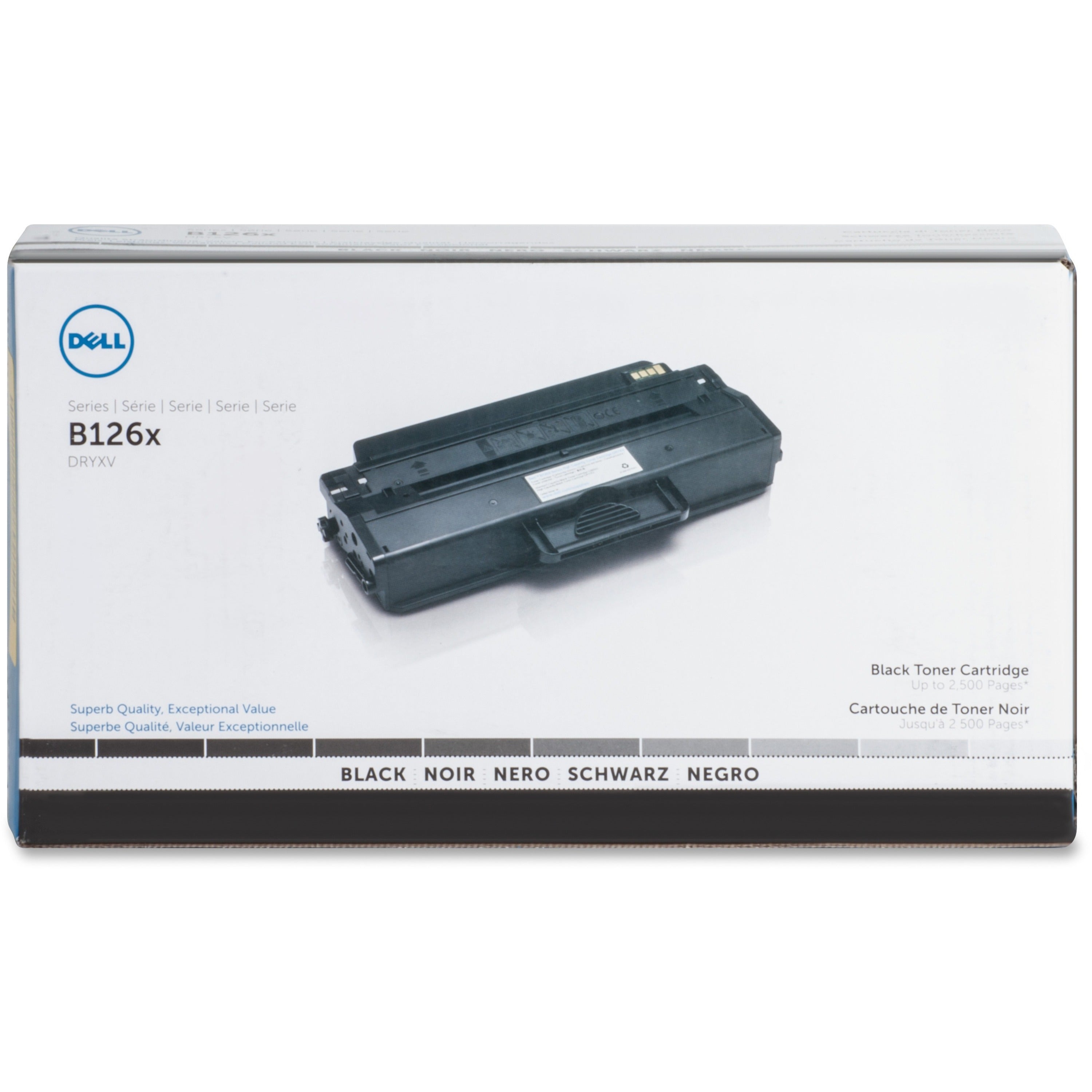 Dell Original High Yield Laser Toner Cartridge - Black - 1 Each - 2500 Pages - 