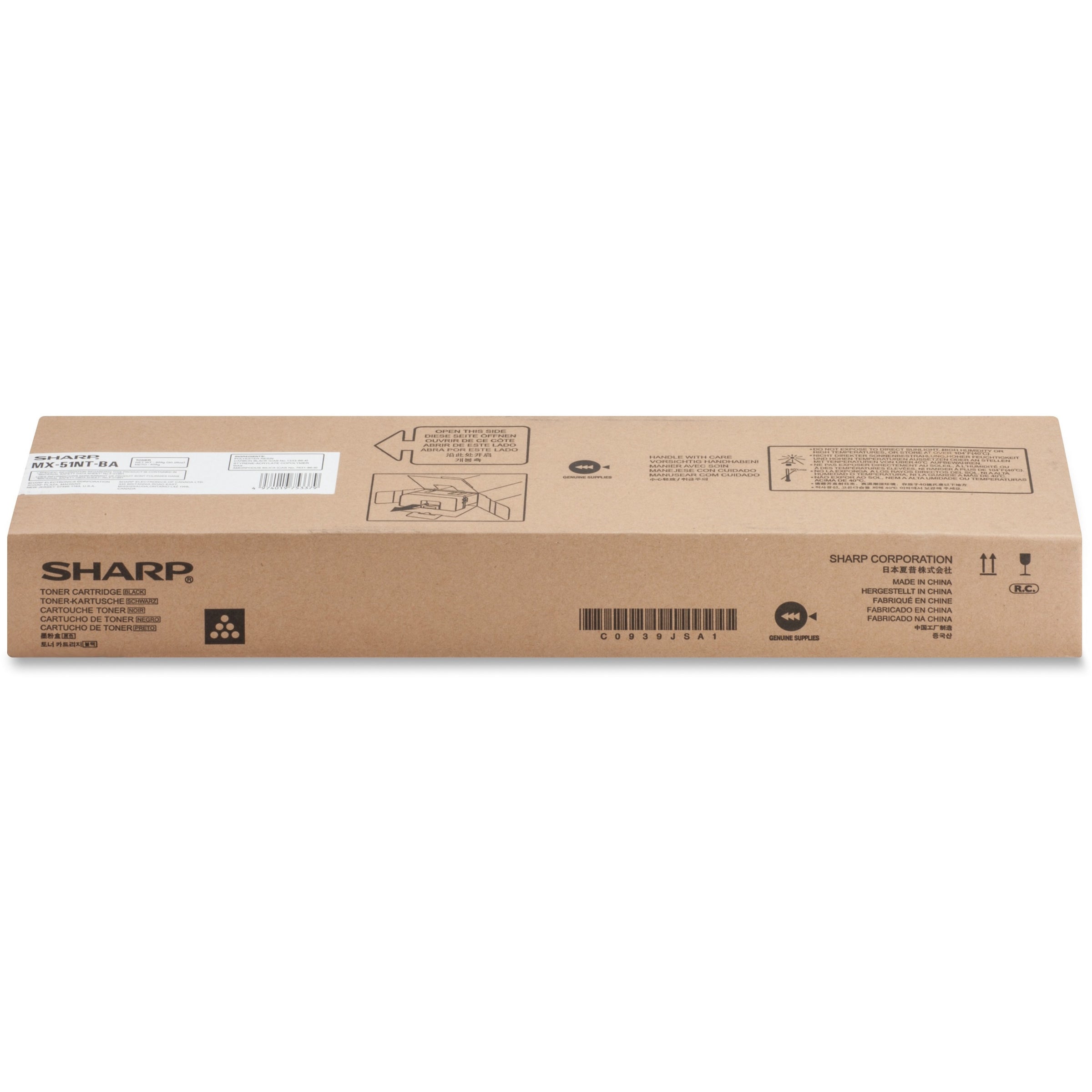 Sharp MX51NTBA Original Toner Cartridge - Laser - High Yield - 40000 Pages - Black - 1 Each - 