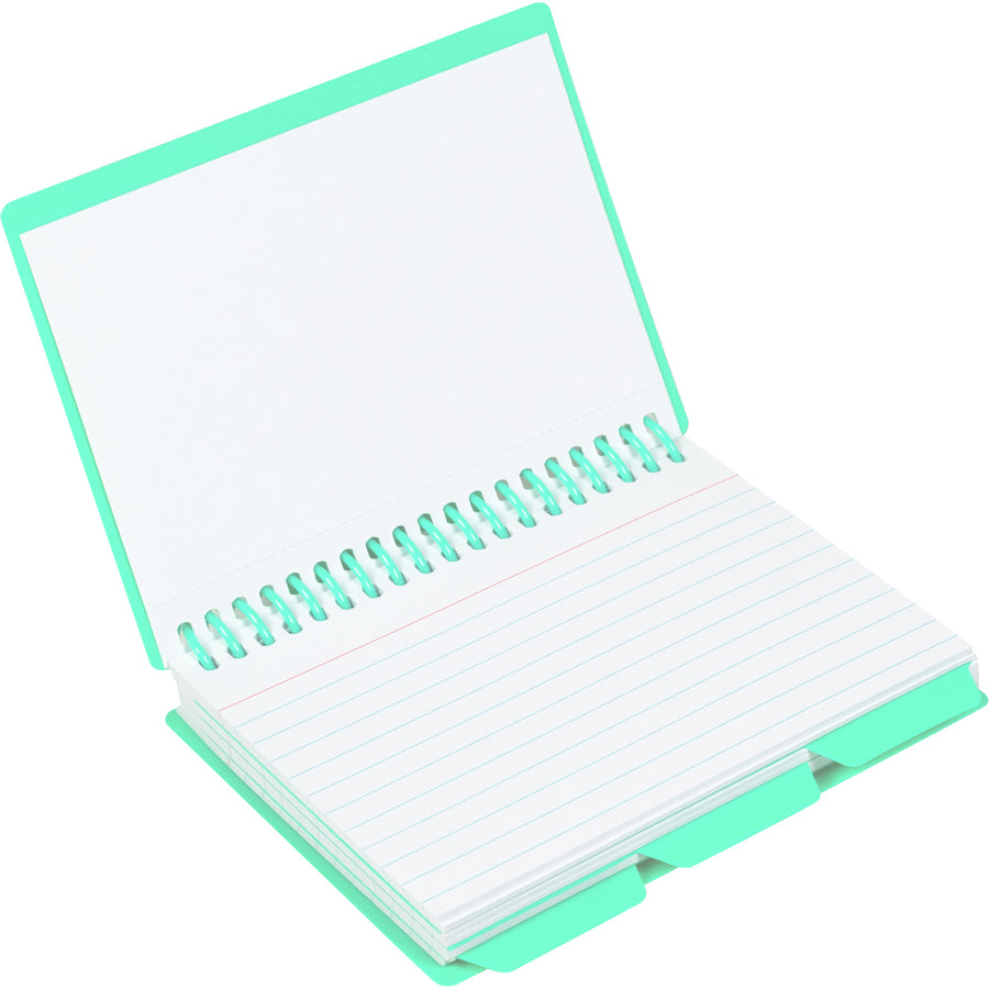 c-line-spiral-bound-index-card-notebook-with-index-tabs-assorted-tropic-tones-colors-1-ea-48750_cli48750 - 3