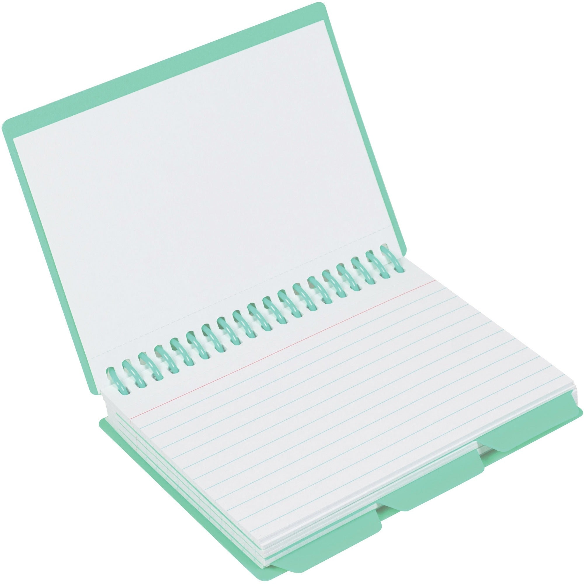 c-line-spiral-bound-index-card-notebook-with-index-tabs-assorted-tropic-tones-colors-1-ea-48750_cli48750 - 1