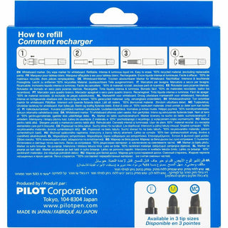 Pilot BeGreen VBoard Master Medium Bullet Marker - Medium Marker Point - Bullet Marker Point Style - Refillable - 5 / Pack