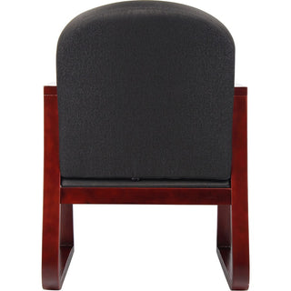 Boss Mahogany Frame Side Chair - Black