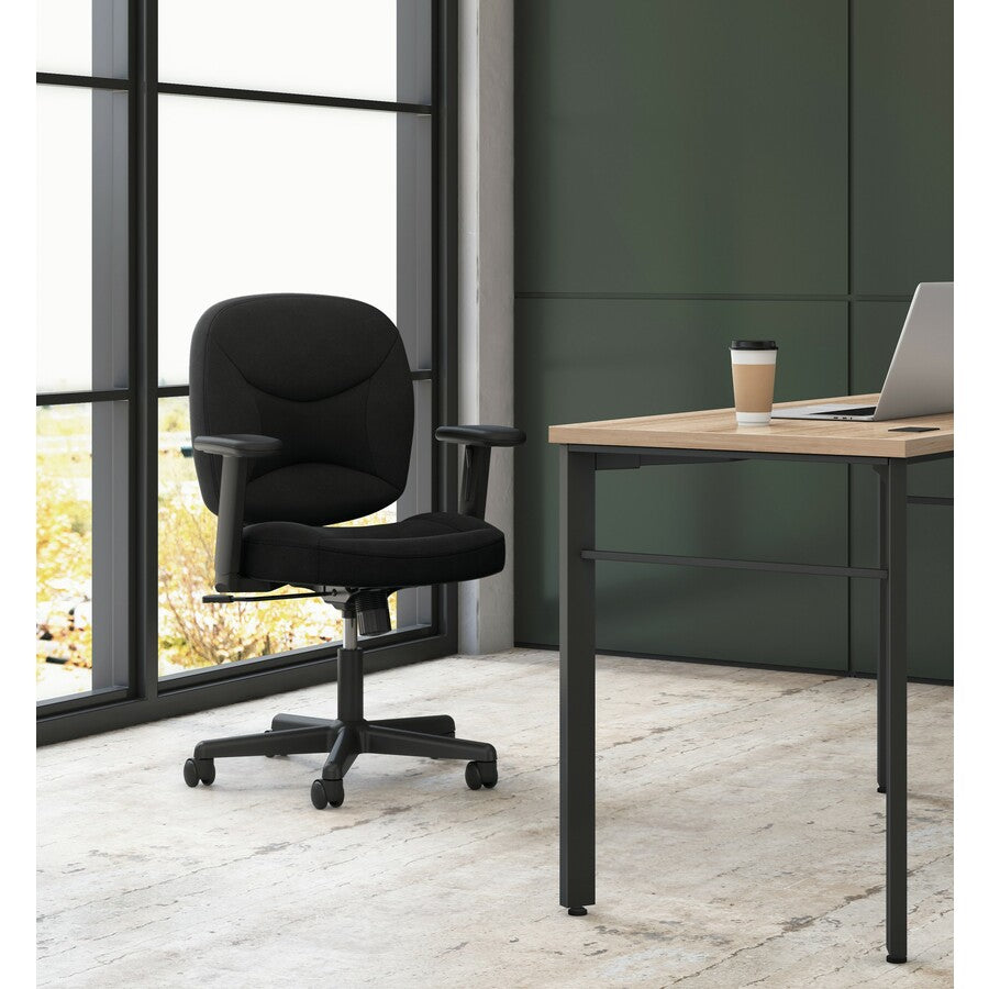 HON VL210 Mesh Low-Back Task Chair - Black - Mesh - 