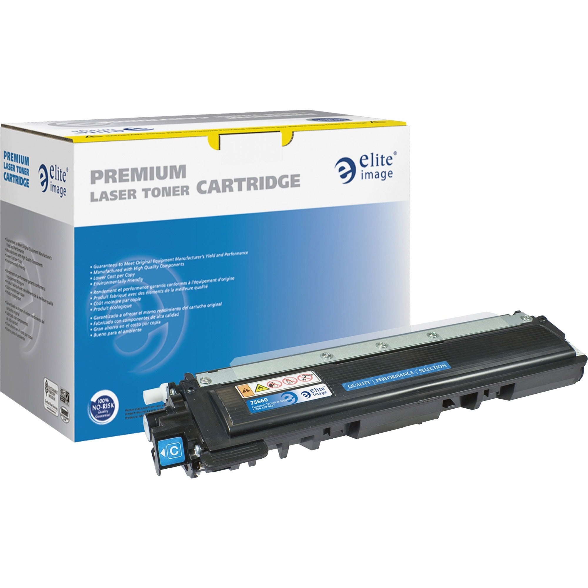 Elite Image Remanufactured Toner Cartridge - Alternative for Brother (TN210C) - Laser - 1400 Pages - Cyan - 1 Each - 1