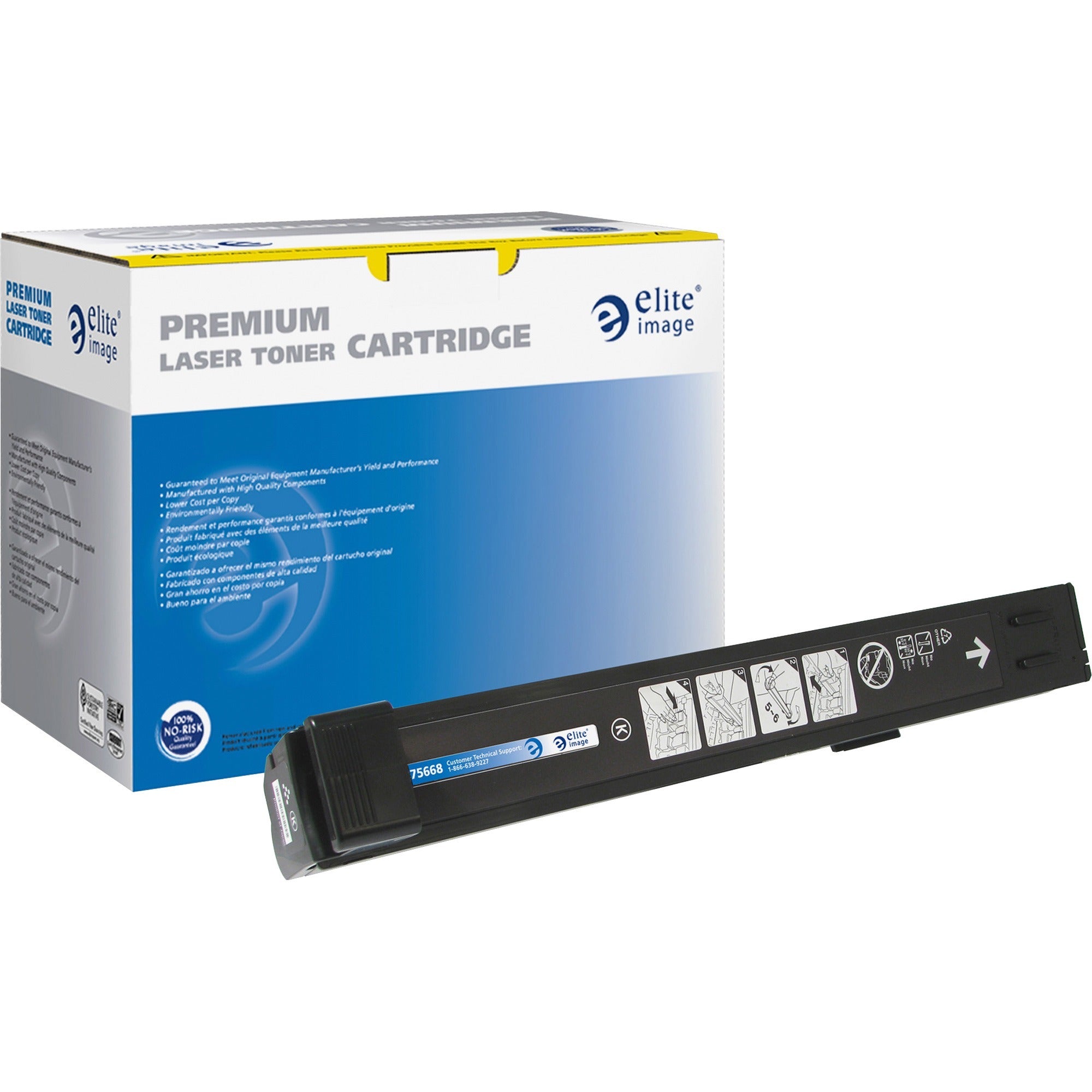 Elite Image Remanufactured Laser Toner Cartridge - Alternative for HP 823A (CB380A) - Black - 1 Each - 16500 Pages
