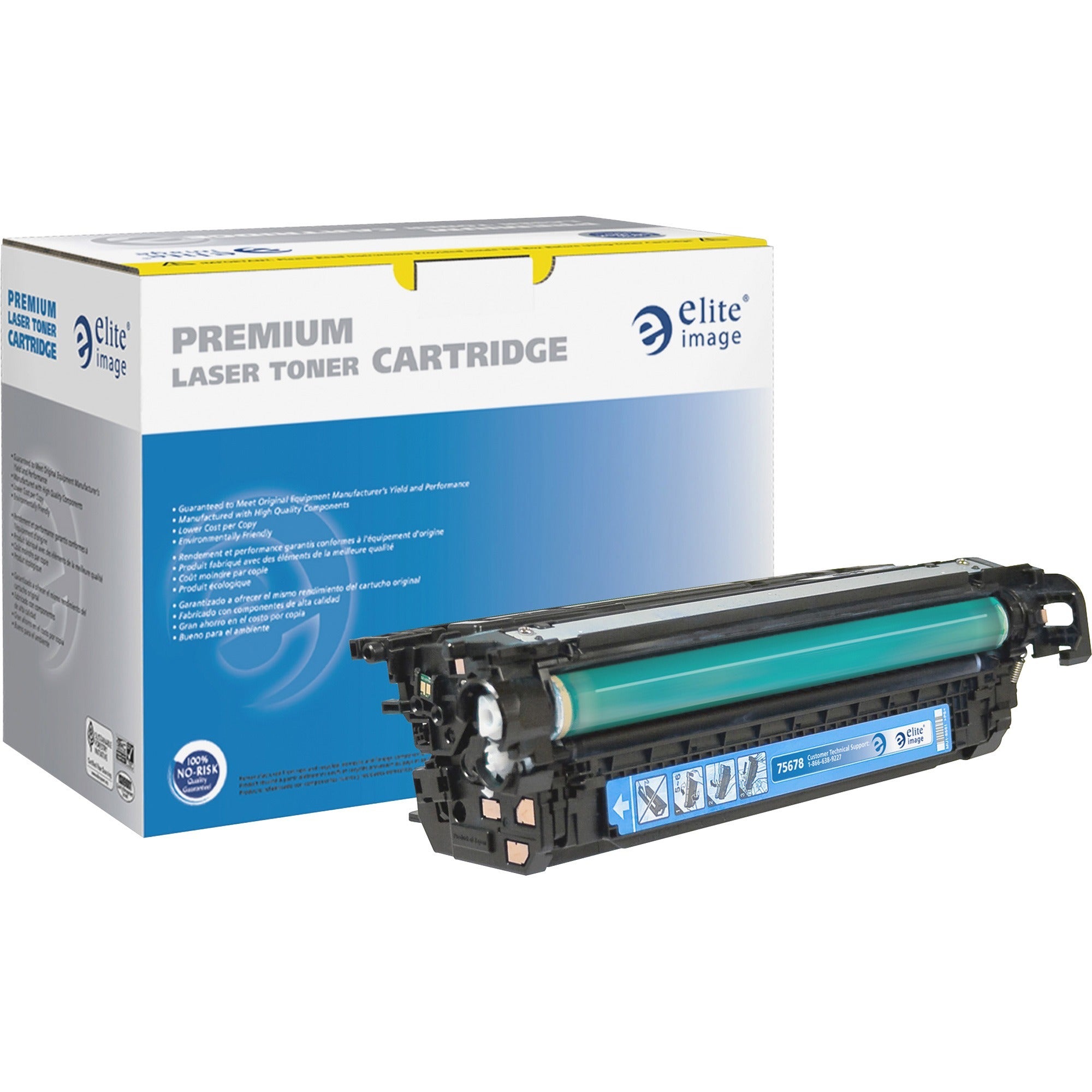 Elite Image Remanufactured Toner Cartridge - Alternative for HP 648A (CE261A) - Laser - 11000 Pages - Cyan - 1 Each - 1