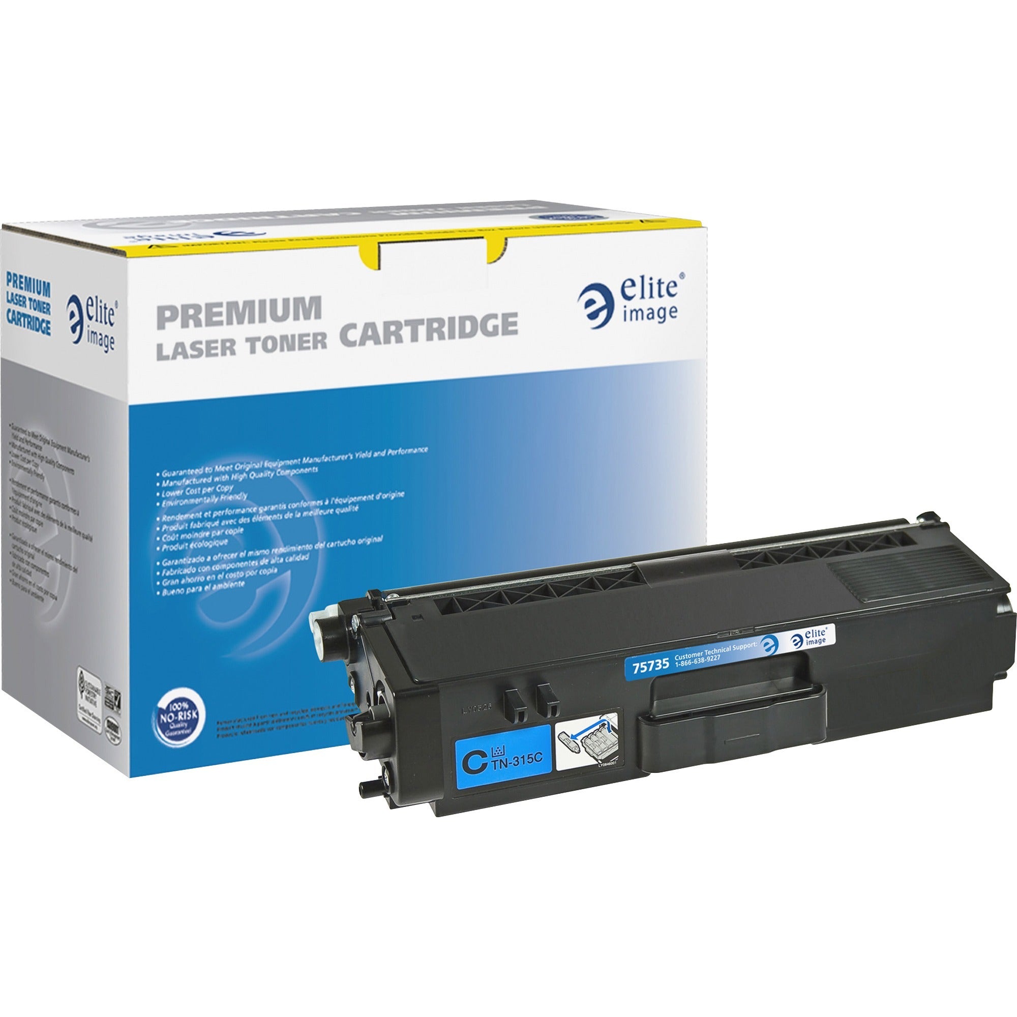 Elite Image Remanufactured High Yield Laser Toner Cartridge - Alternative for Brother TN315 - Cyan - 1 Each - 3500 Pages - 1