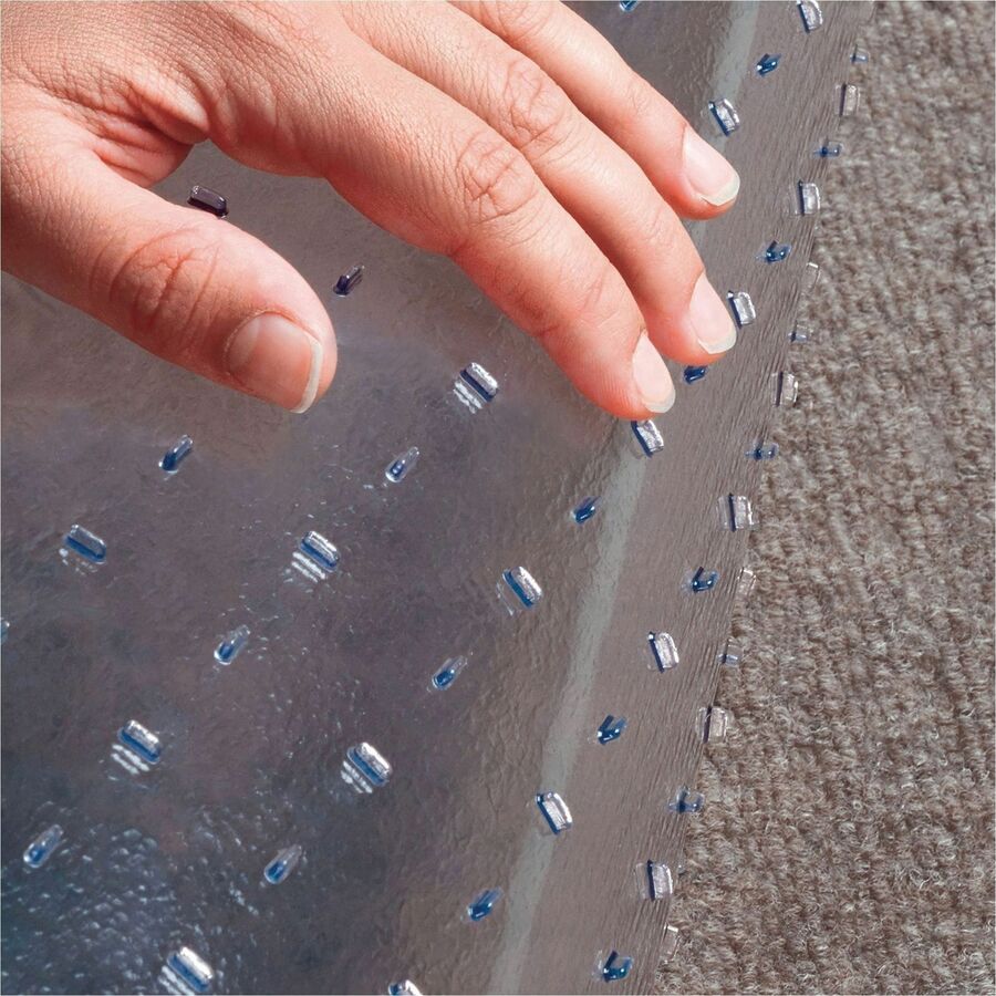 EverLife Moderate Use Chair Mat for Low Pile Carpet, Rectangular with Lip, 36 x 48, Clear