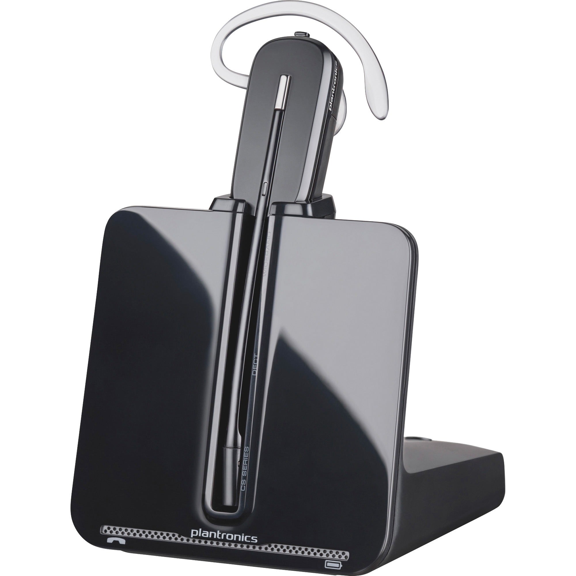 Plantronics CS540 DECT with Lifter Headset System - Mono - Wireless - DECT - 350 ft68 kHz - Over-the-ear - Monaural - Open - Noise Cancelling, Noise Reduction Microphone - Black - 