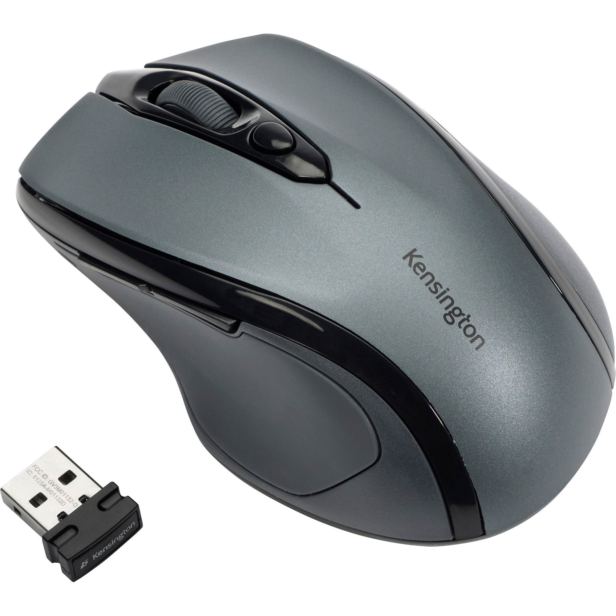 Pro Fit Mid-Size Wireless Mouse, 2.4 GHz Frequency/30 ft Wireless Range, Right Hand Use, Gray