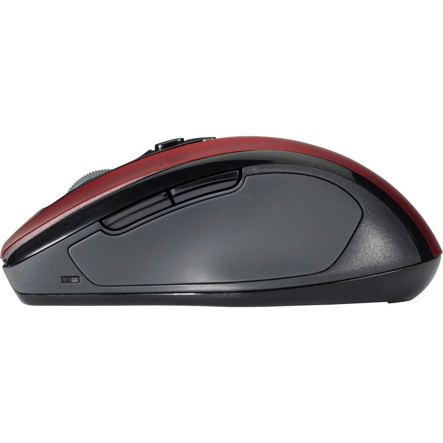 Pro Fit Mid-Size Wireless Mouse, 2.4 GHz Frequency/30 ft Wireless Range, Right Hand Use, Ruby Red