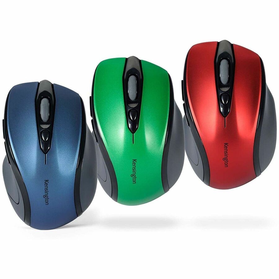 Pro Fit Mid-Size Wireless Mouse, 2.4 GHz Frequency/30 ft Wireless Range, Right Hand Use, Ruby Red